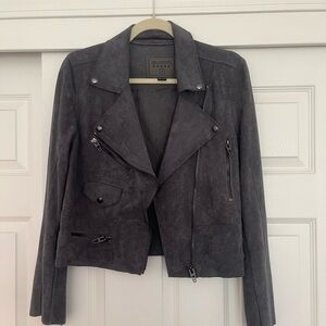 Blank NYC Charcoal Leather Jacket